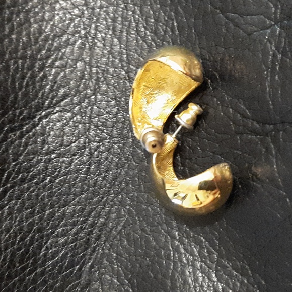 18k gold plated pierced earrings - Picture 3 of 3